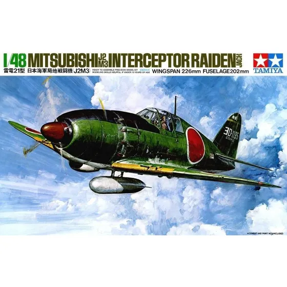 Tamiya 1:48 Mitsubishi J2M3 Raiden Jack Modelkit