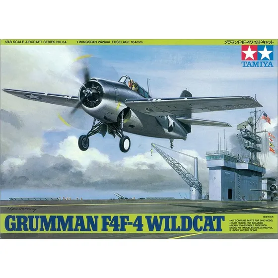 Tamiya 1:48 F4F-4 Wildcat Plastic Model