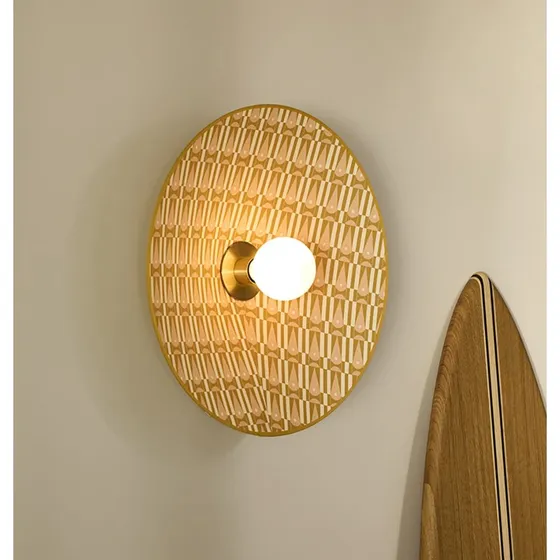 MARKET SET Wandlamp Gatsby Myra, Ø 50 cm, Crème