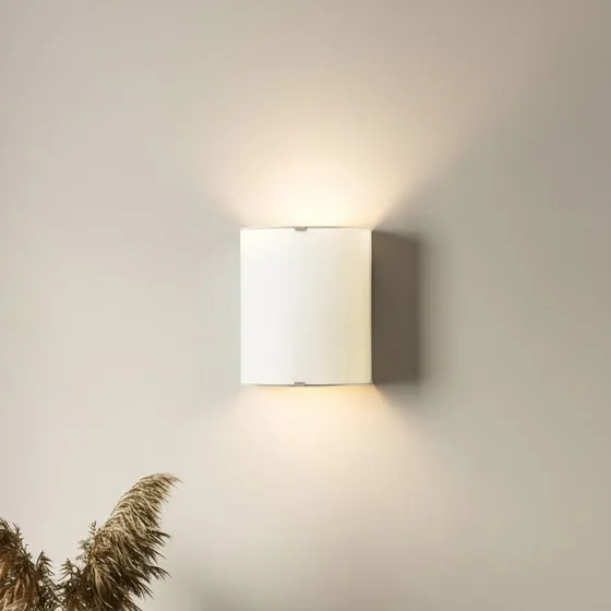 Lindby Wandlamp Phil - Wit Glas - Modern