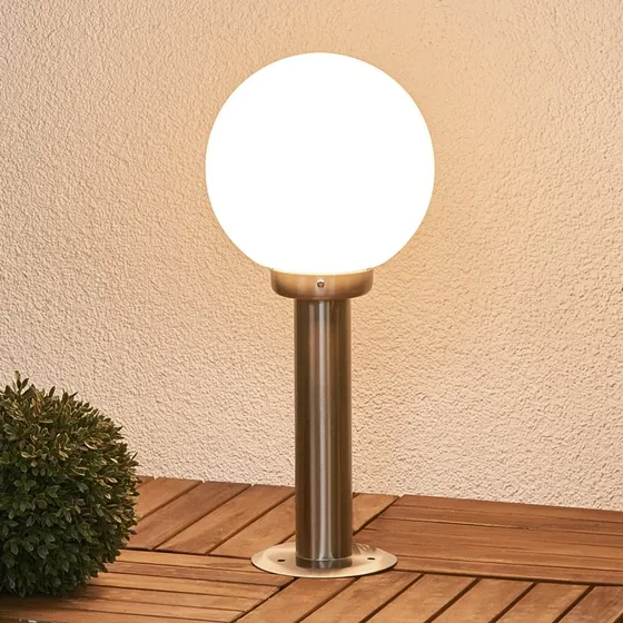 Lindby Vedran Tuinlamp - RVS - 45 cm - Modern