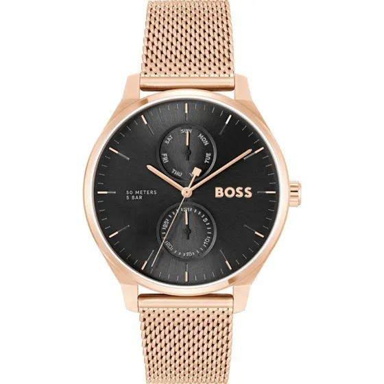 Hugo Boss Tyler HB1514104 Herenhorloge Rosgoud 43 mm