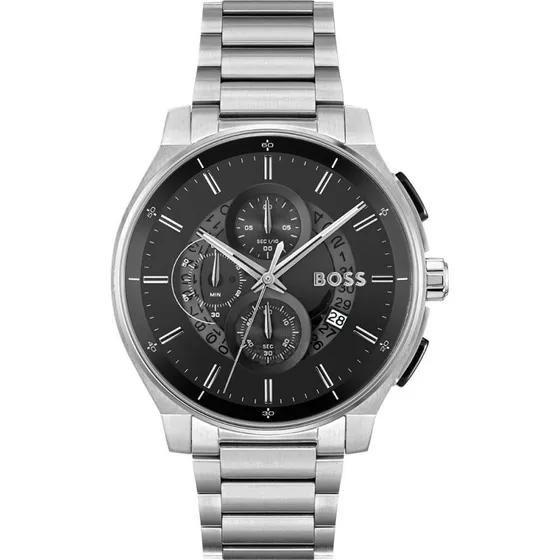 Hugo Boss Peak 2.0 Horloge 44 mm Zilver/zwart