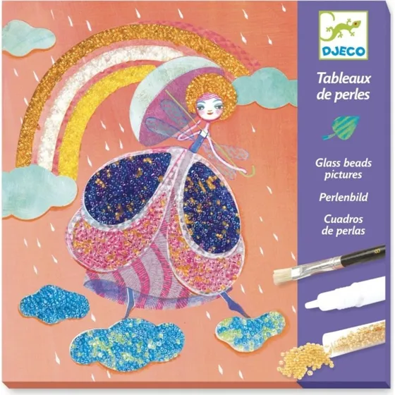 Djeco Kralenschilderij Feen  Knutselset met 4 Afbeeldingen
