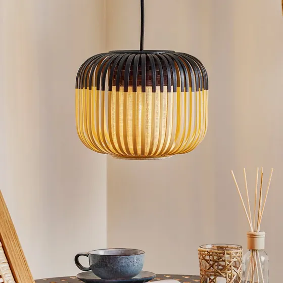 Forestier Bamboo Light XS Black - Bamboe Hanglamp Ø 27 cm