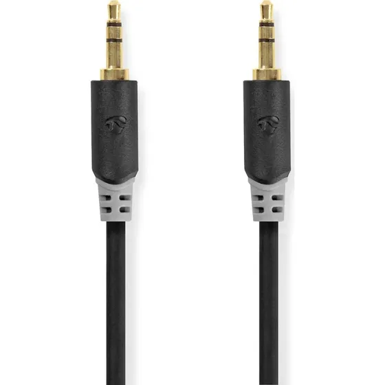 Nedis 1m Stereo Audiokabel 3,5mm Verguld - Zwart