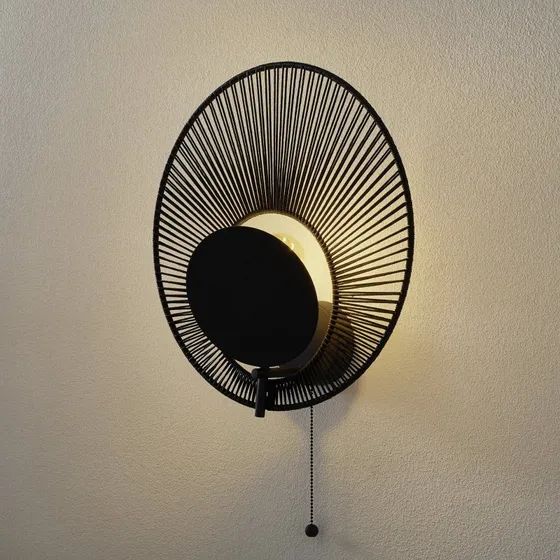 Forestier Oyster Wandlamp - Zwart