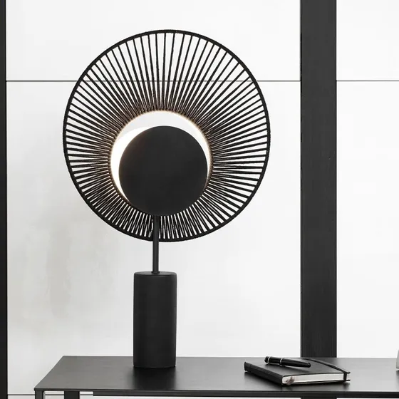 Forestier Oyster Tafellamp - Zwart
