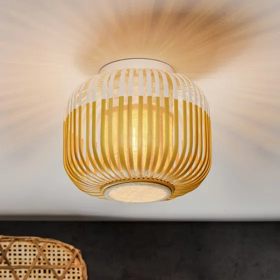 Forestier Bamboo Light XS Plafondlamp - Wit - Ø 27 cm