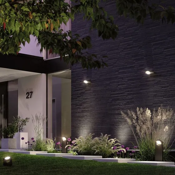Paulmann Swivea Buiten Wandlamp Antraciet - Modern - Cardanisch