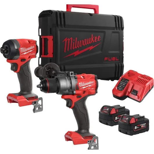 Milwaukee M18 FPP2A3-502X Combiset 18V 2x5,0 Ah