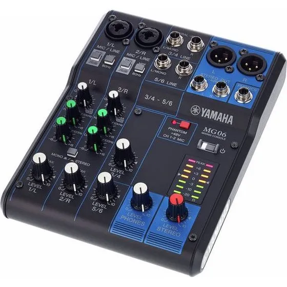 Yamaha MG06 6-Kanaals Analoge Mengmixer