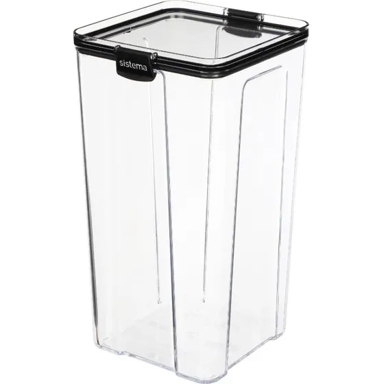 Sistema Ultra Voorraaddoos 4L Transparant/Zwart