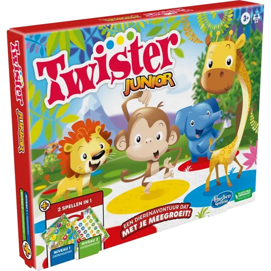 Twister Junior Kinderspel - Dierenavontuur voor 3+