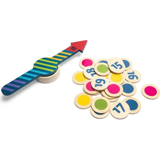 BS Toys De Buiten Pijl Hout - 24 Chips - 2 tot 24 Spelers