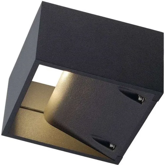 SLV Logs Wandlamp Up & Down - Antraciet - LED IP65
