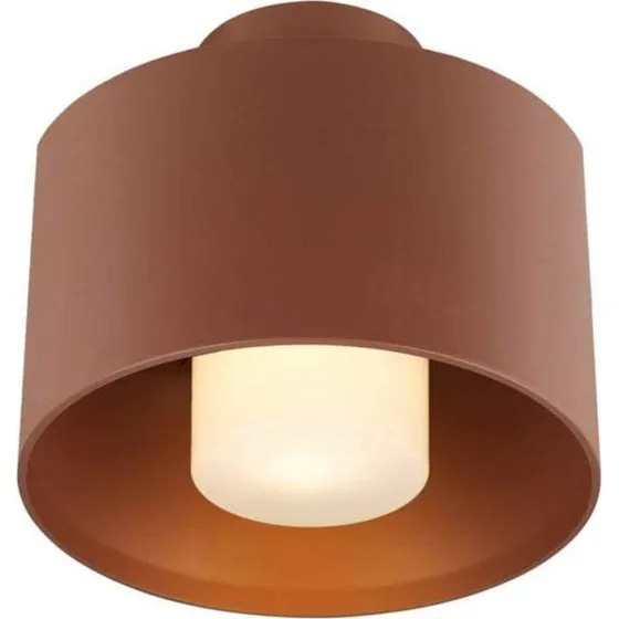 SLV Photoni Cyl Plafondlamp - Roestbruin - IP65 - E27