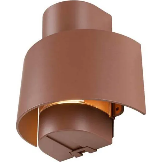 SLV Photoni Cyl Wandlamp Roestbruin - Cilindrisch Aluminium