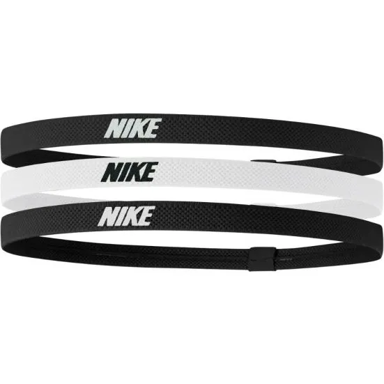Nike Elastic Headbands 2.0 - 3-Pack - Wit/Zwart - One Size