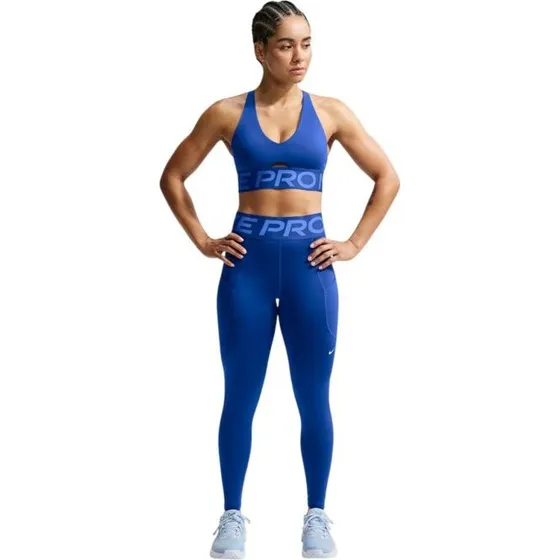 Nike Pro Sculpt Medium-Support Padded Sports Bra - Blauw