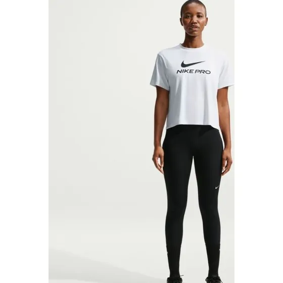 Nike Dri-FIT Pro 365 SS Tee Mt. M Wit Dames