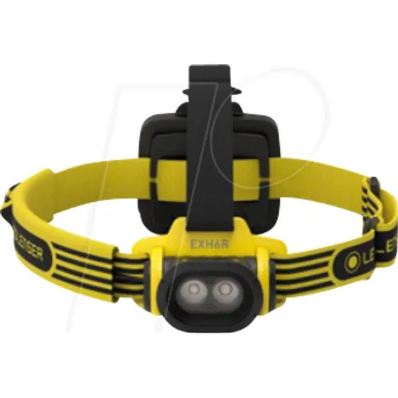 Ledlenser EXH6R hoofdlamp, oplaadbaar, ATEX zone 0, geel