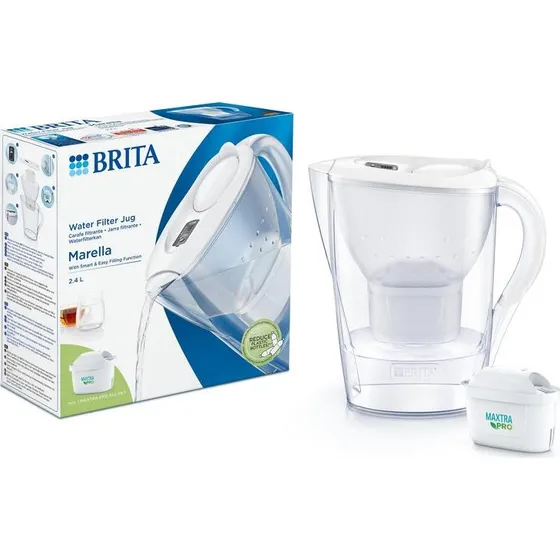 Brita Waterfilterkan Marella Wit 2,4L + 1 Maxtra Filterpatroon