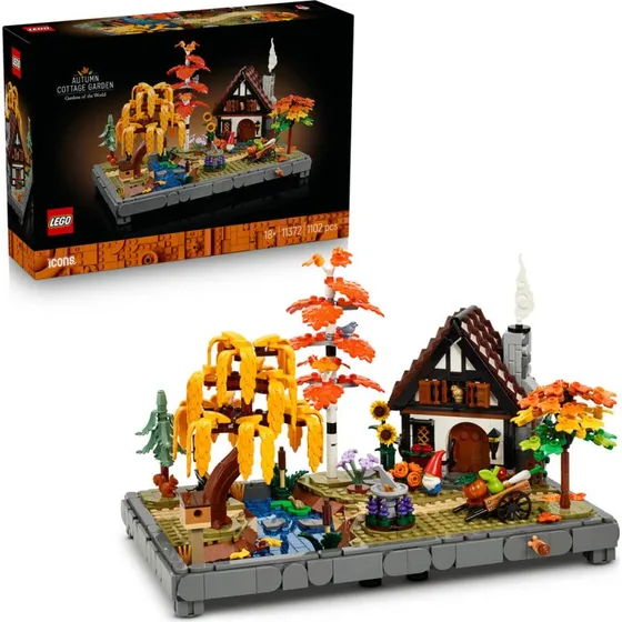 LEGO Icons 11372 Herfsttuin met cottage