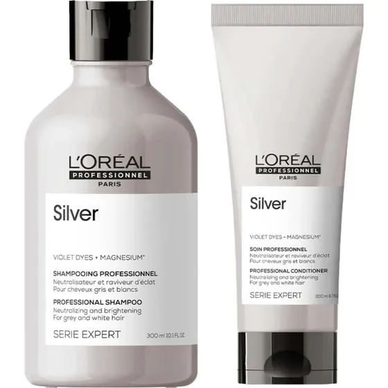 L'Oral Professionnel Serie Expert Silver Shampoo + Conditioner Set