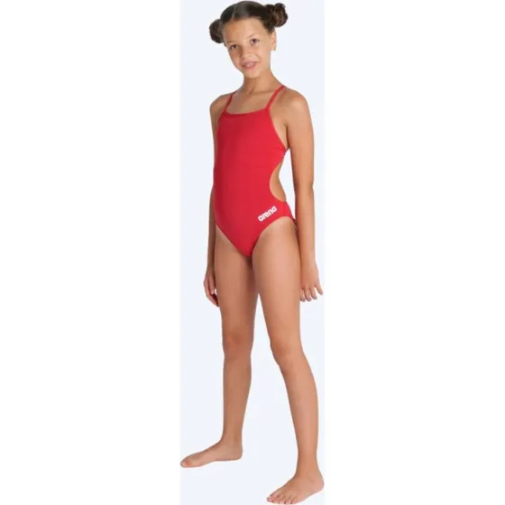 Arena Meisjes Badpak Team Challenge Solid - Rood