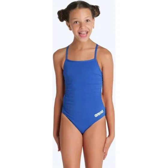 Arena meisjes badpak Team Challenge Solid - Blauw