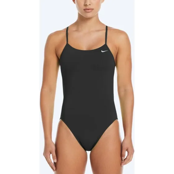 Nike dames badpak Hydrastrong Cutout - Zwart