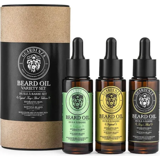 Guardenza Beard Oil Variety Set met 3 Geuren