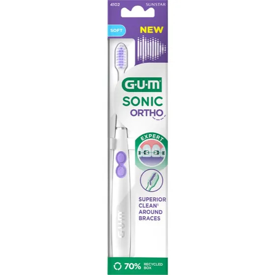 GUM Sonic Ortho Tandenborstel met Batterij