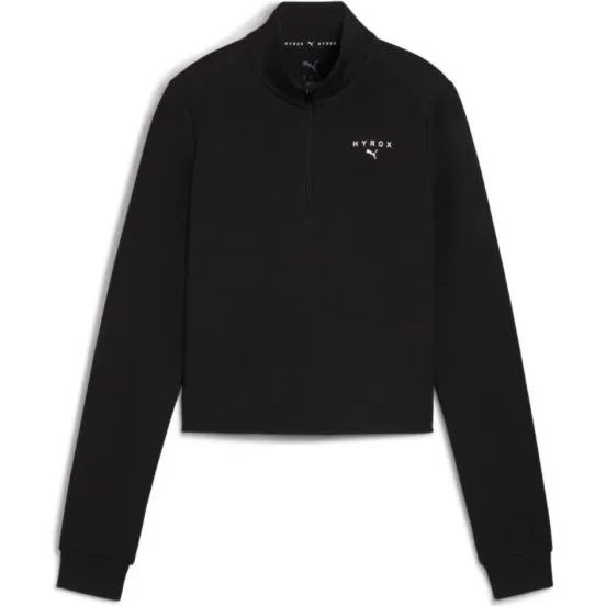 Puma x HYROX Cloudspun Half Zip Shirt Dames - Zwart - XS