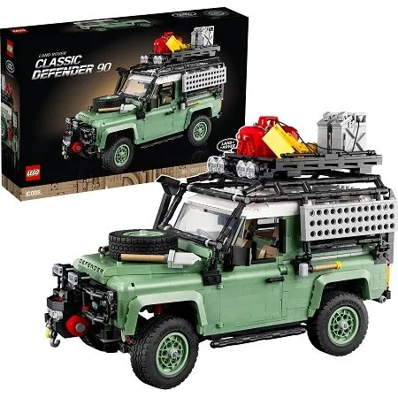 LEGO 10317 Land Rover Classic Defender 90 (zandgroen, wit dak)