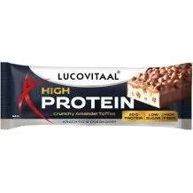 Lucovitaal Protein Crunchy Amandel Toffee Reep