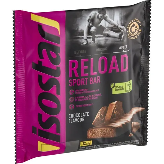 Isostar Reload Sport Bar Chocolade 3-Pack