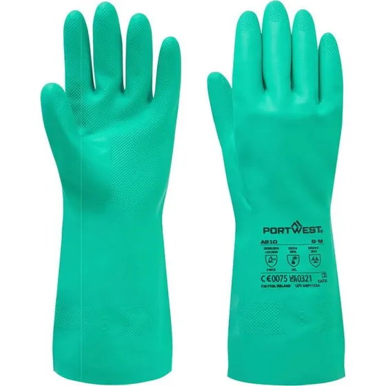 Nitrosafe Chemische Handschoen, grijs, maat L