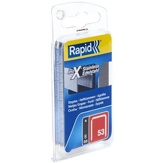 Rapid Nieten N53 8mm RVS 1080 Stuks