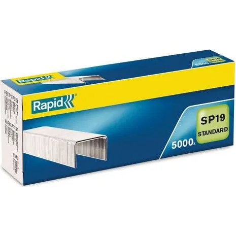 Rapid SP19 Standard Nietjes 6 mm Zilver (5000 stuks)