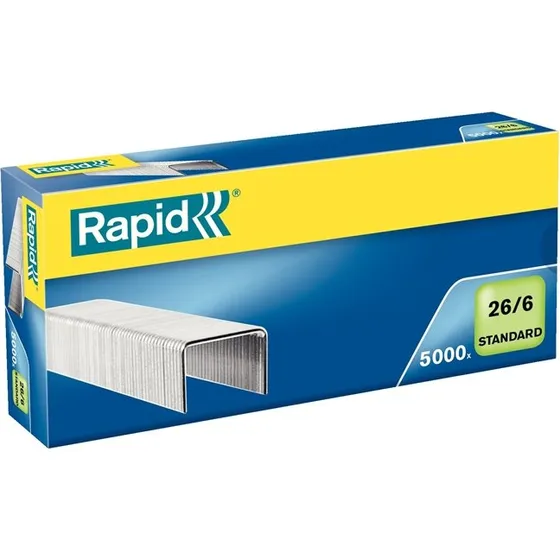 Rapid Nietjes 26/6 Gegalvaniseerd 5000 Stuks