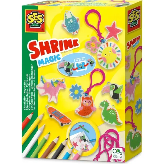 SES Krimpfolie Sleutelhangers - Knutselpakket voor Kinderen vanaf 5 jaar