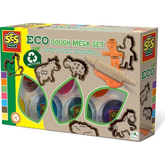 SES Eco Klei Mega Set (7x90g met Tools)