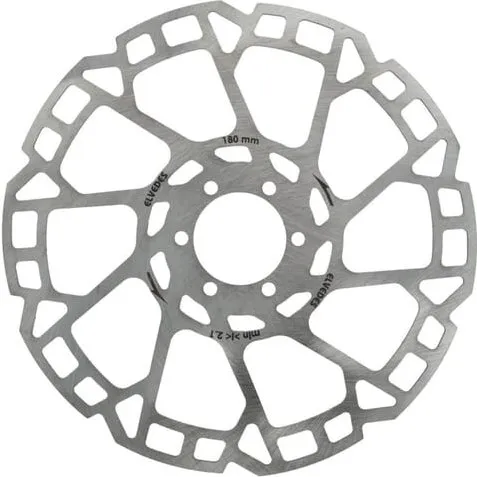 Elvedes Remschijf 6-Gaats Ø180mm 2,3mm Zilver