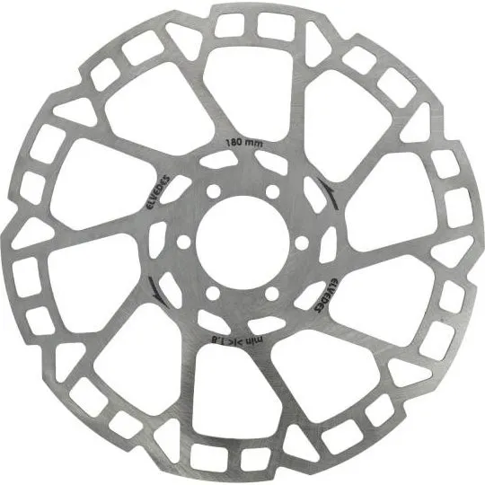 Elvedes Remschijf 6-Gaats 180mm T=1,8mm Zilver