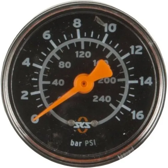SKS Manometer voor Rennkompressor 16 bar/230 psi