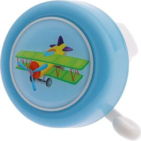 PexKids Fietsbel Vliegtuig Blauw