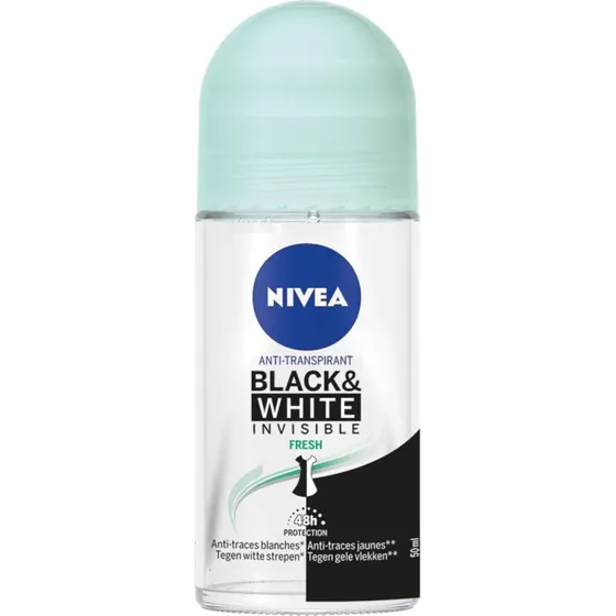 NIVEA DEO ROLLER INVISIBLE BLACK&WHITE PURE 50ML