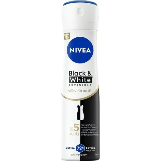 Nivea Black & White Silky Smooth Deodorant Spray 150ml
